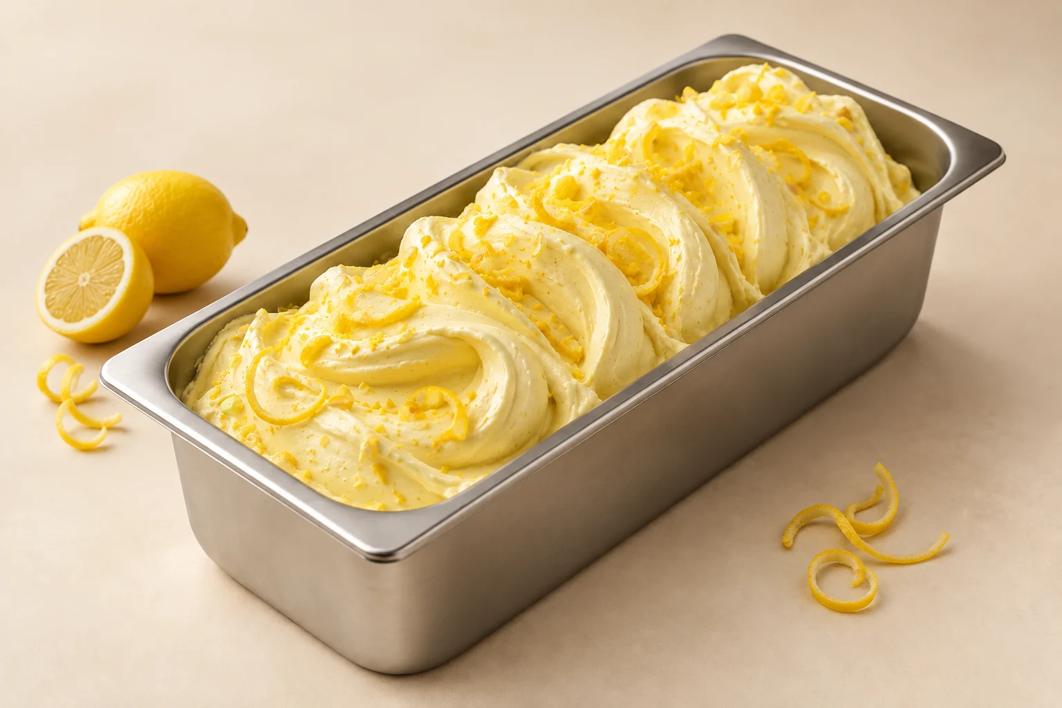 Limoncello im Eisbehälter