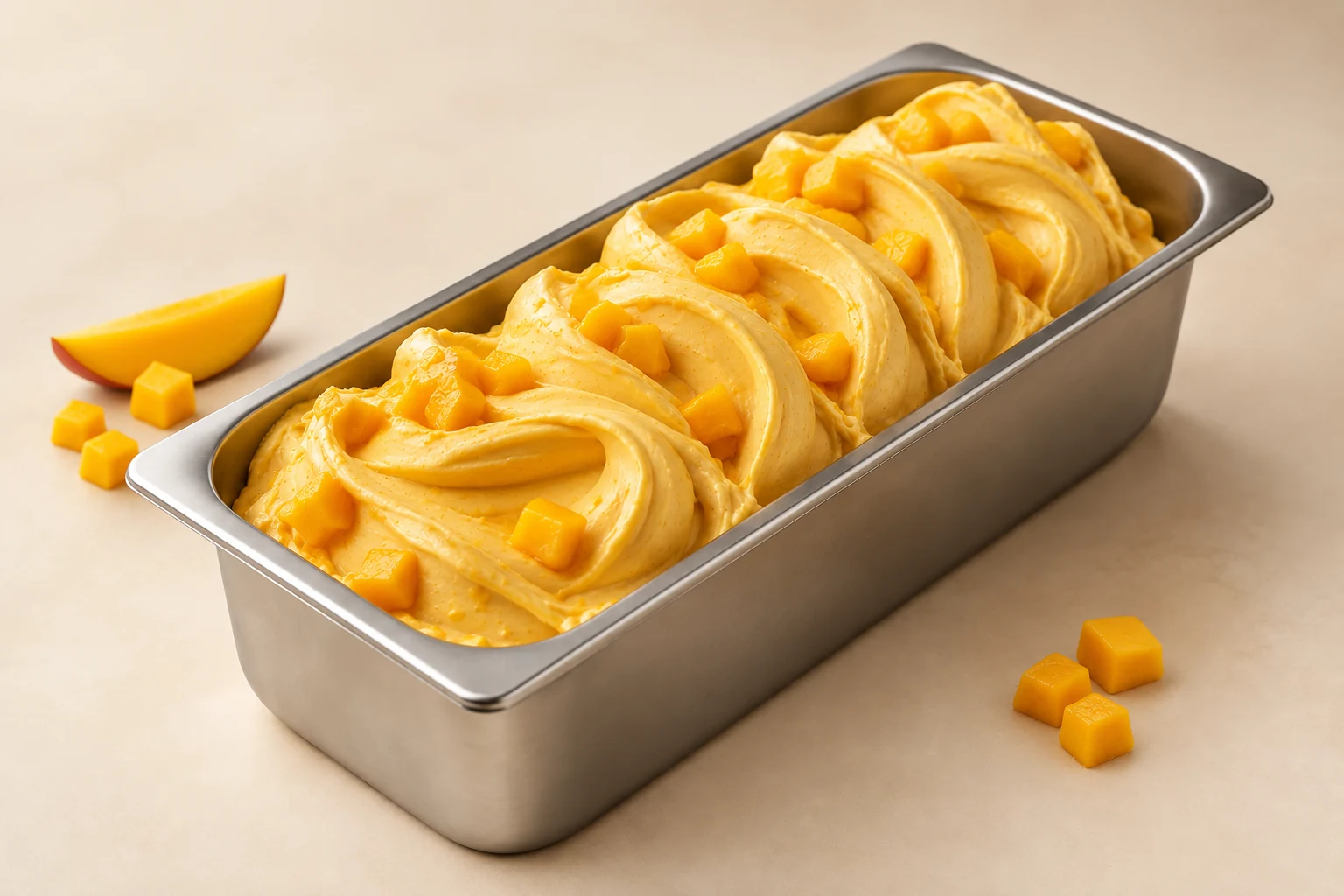 Mango im Eisbehälter